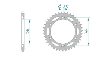Couronne AFAM 14203 - 43 dents