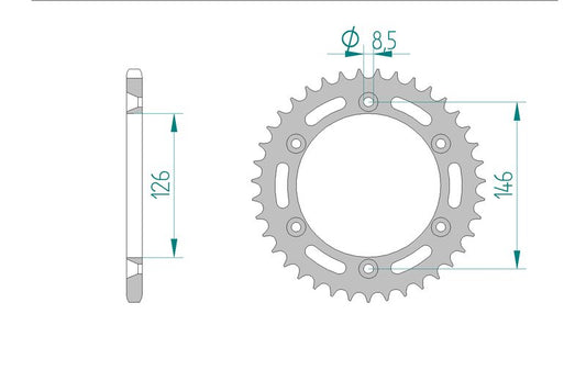 Couronne AFAM 14203 - 43 dents