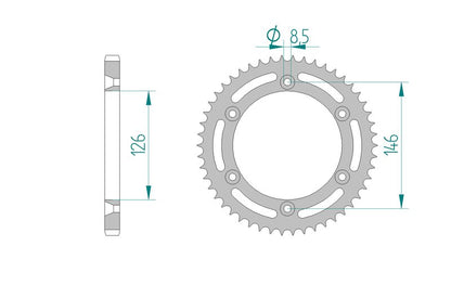 Couronne AFAM 14207 - 50 dents