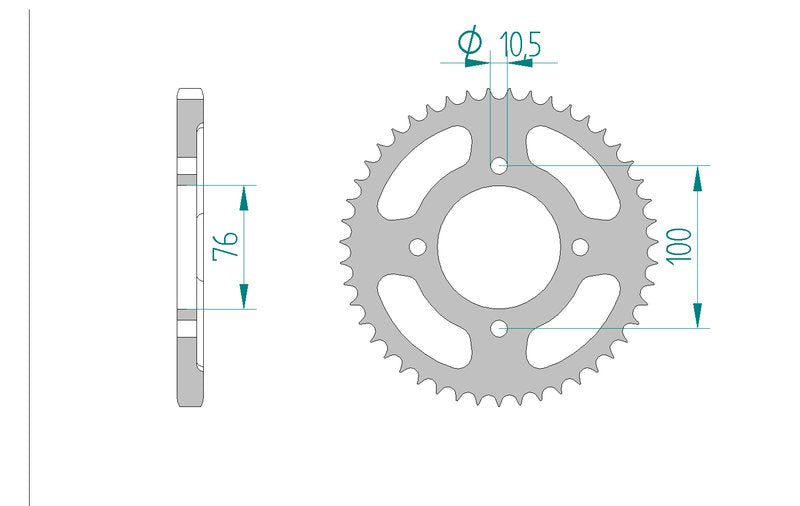 Couronne AFAM 14208 - 47 dents