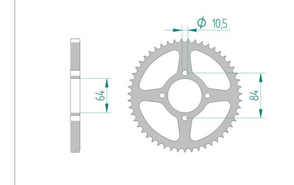 Couronne AFAM 14215 - 49 dents