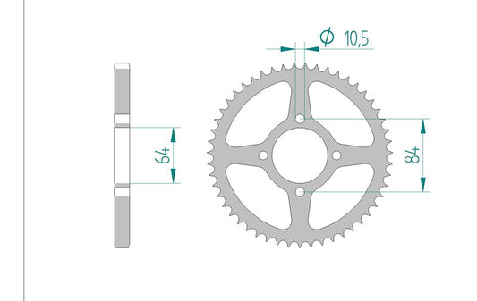 Couronne AFAM 14215 - 49 dents