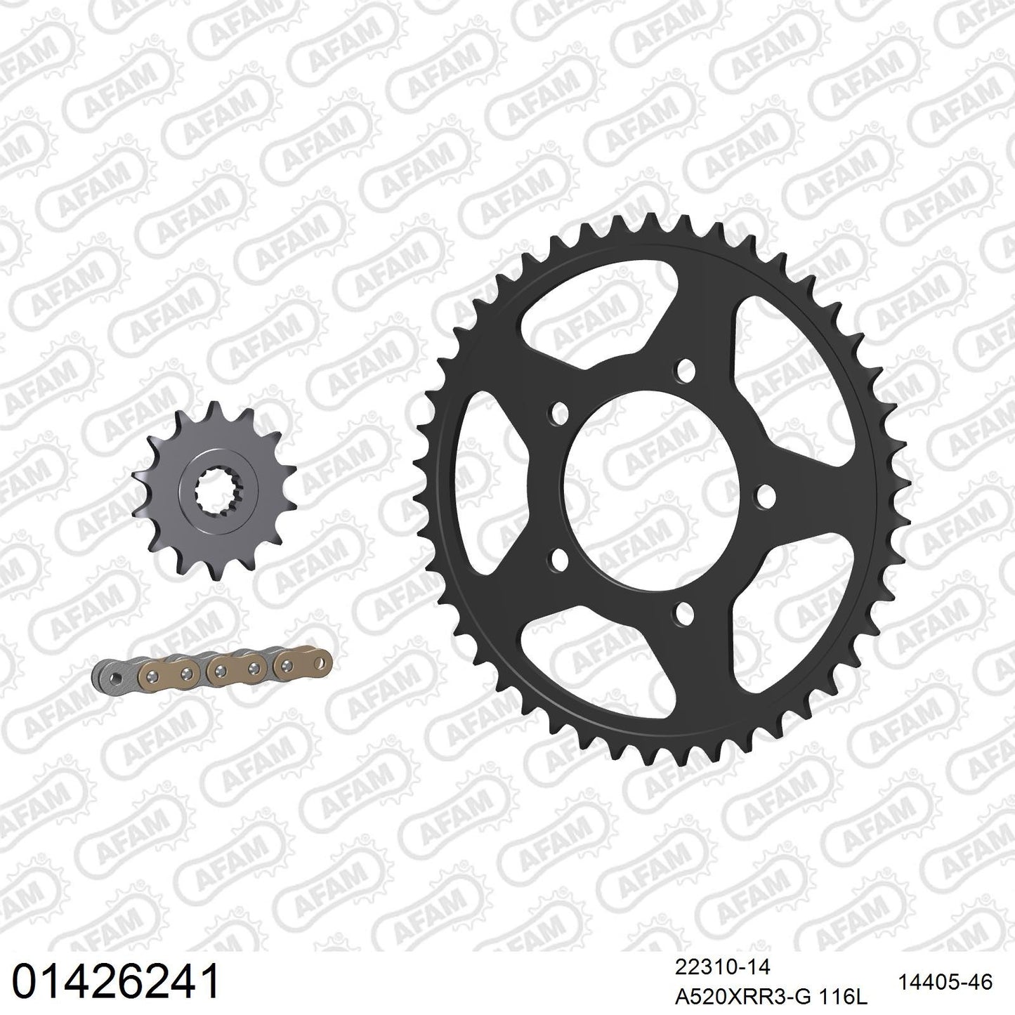 Kit chaîne AFAM Suzuki GW 250 Inazuma (2013-2014)