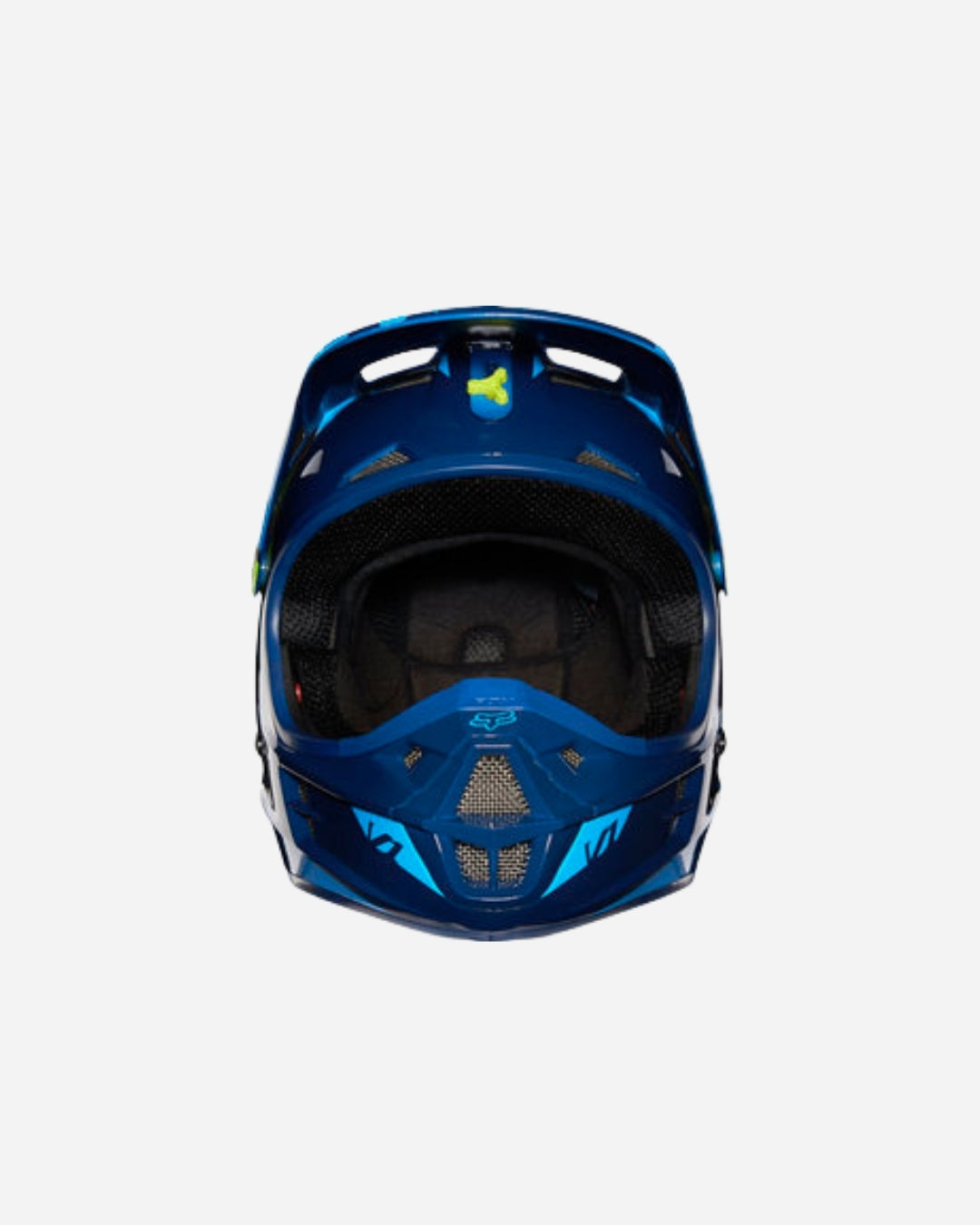 Fox Racing V1 Rennhelm – Blau/Gelb