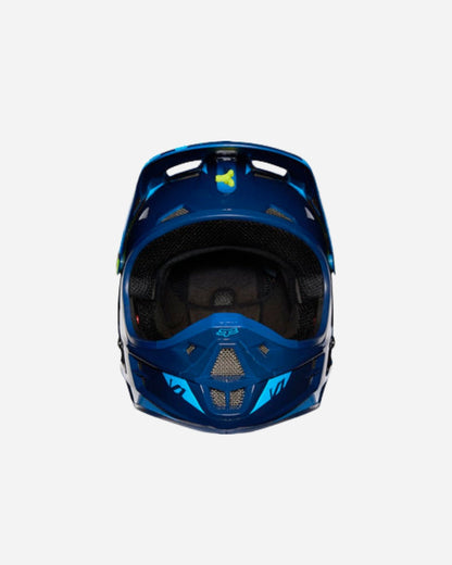 Fox Racing V1 Rennhelm – Blau/Gelb
