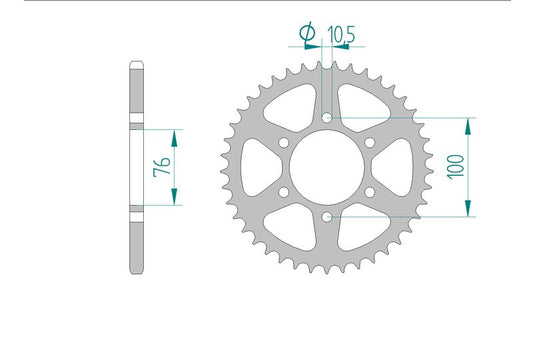 Couronne AFAM 14401 - 48 dents