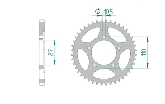 Couronne AFAM 14404 - 48 dents