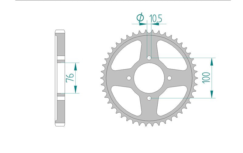 Couronne AFAM 14500 - 46 dents