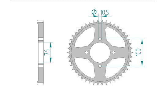 Couronne AFAM 14500 - 46 dents