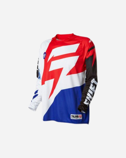 Maillot Shift Racing Faction - Blanc/Rouge