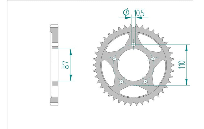 Couronne AFAM 14601 - 46 dents