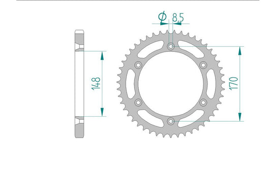 Couronne AFAM 14603 - 47 dents