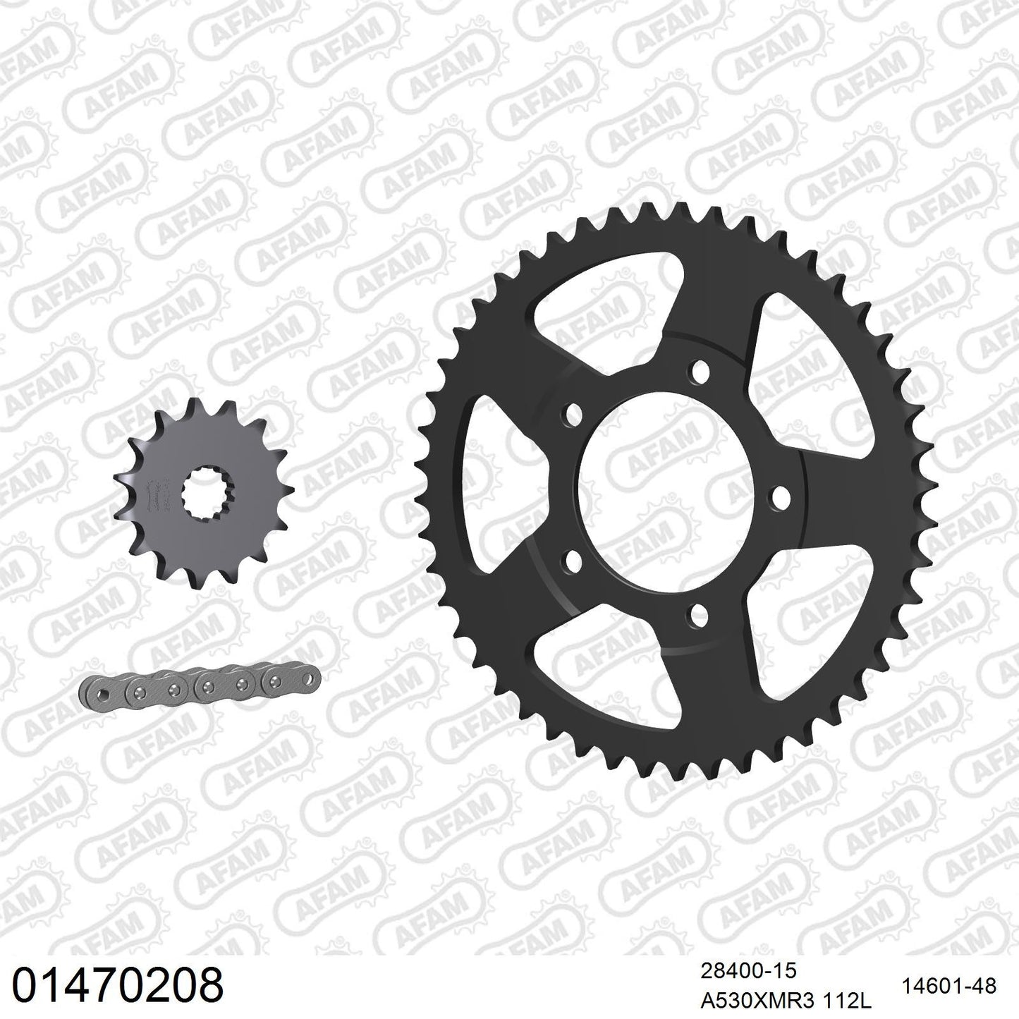 Kit chaîne AFAM Suzuki GSF 600 S Bandit (1996-2003)