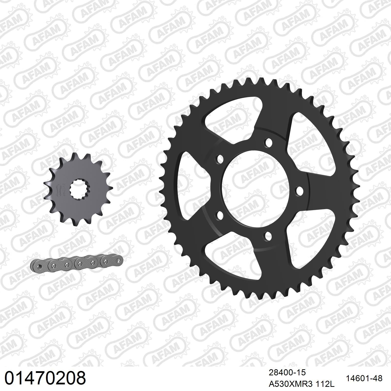 Kit chaîne AFAM Suzuki GSF 600 S Bandit (1996-2003)