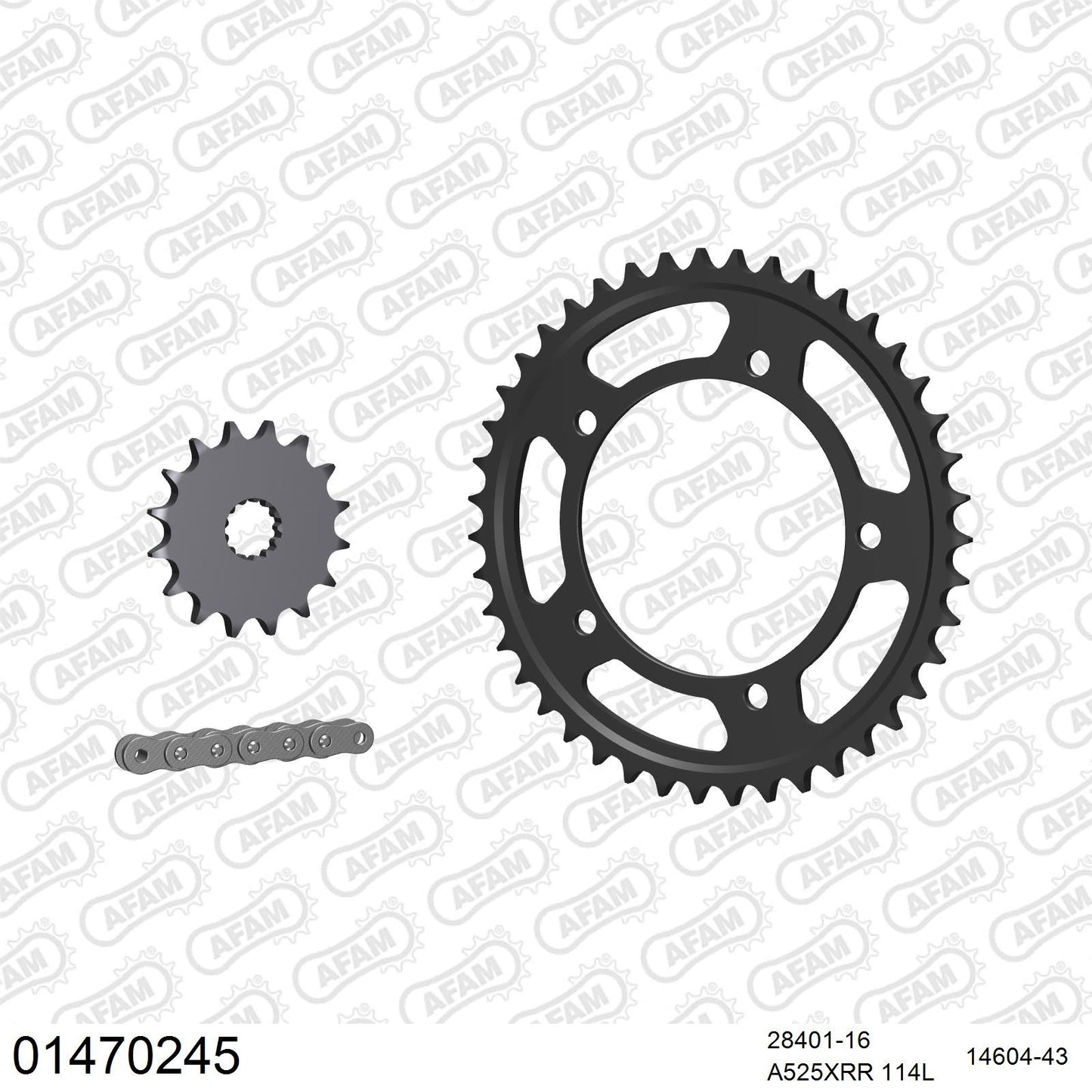 Kit chaîne AFAM Suzuki GSX-R 600 (2006-2010)
