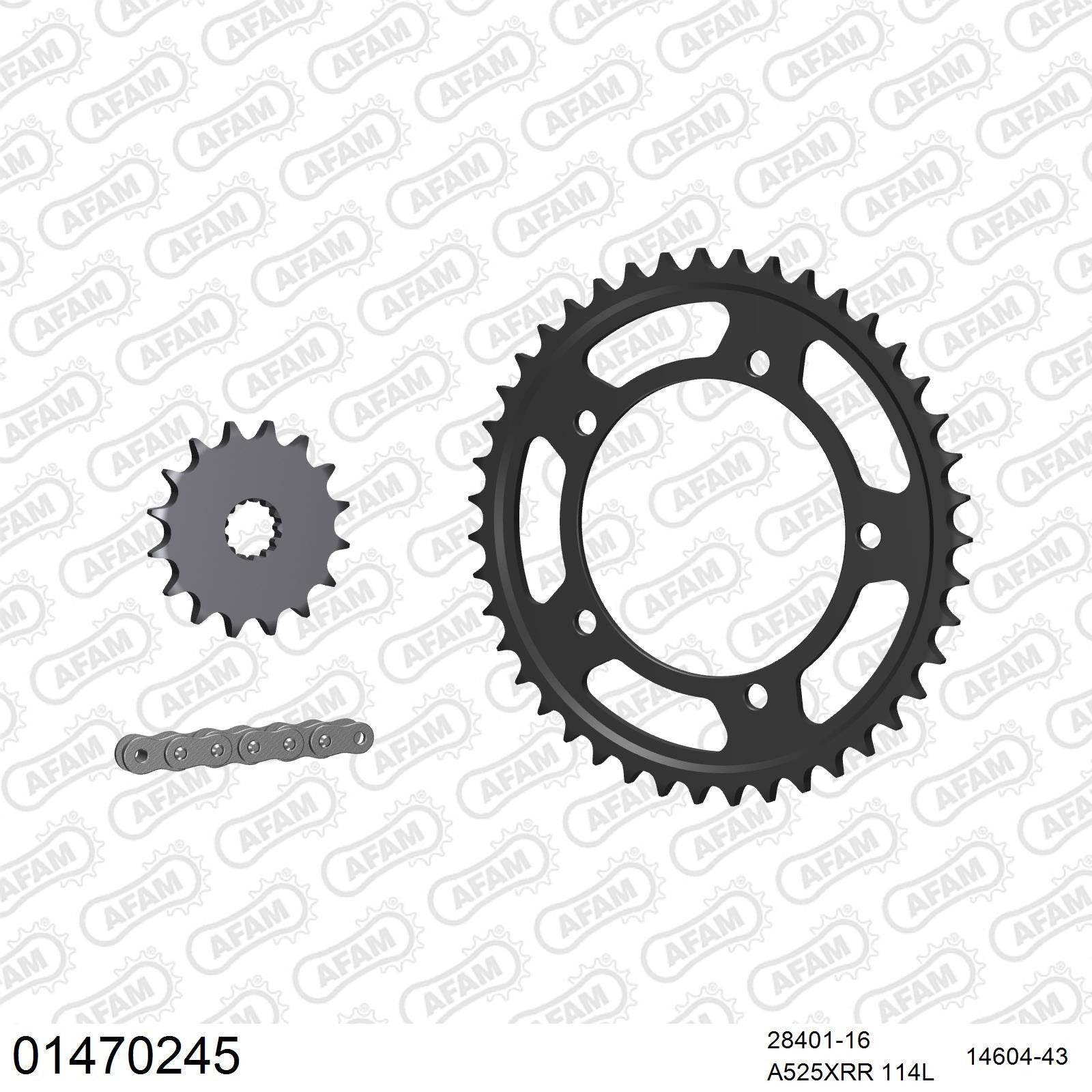 Kit chaîne AFAM Suzuki GSX-R 600 (2006-2010)