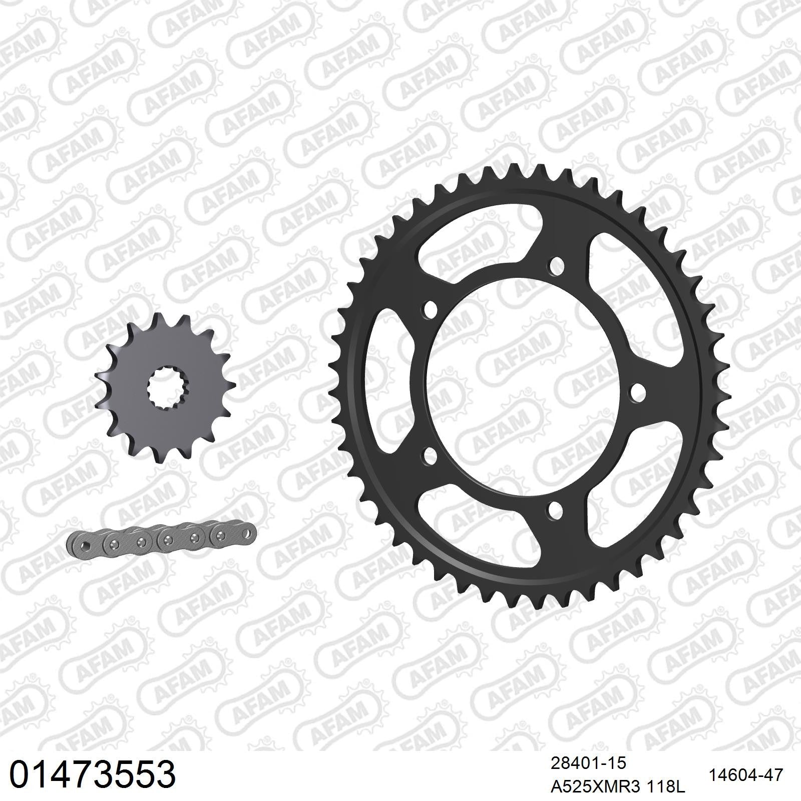 Kit chaîne AFAM Suzuki DL 650 V-Strom (2007-2011)