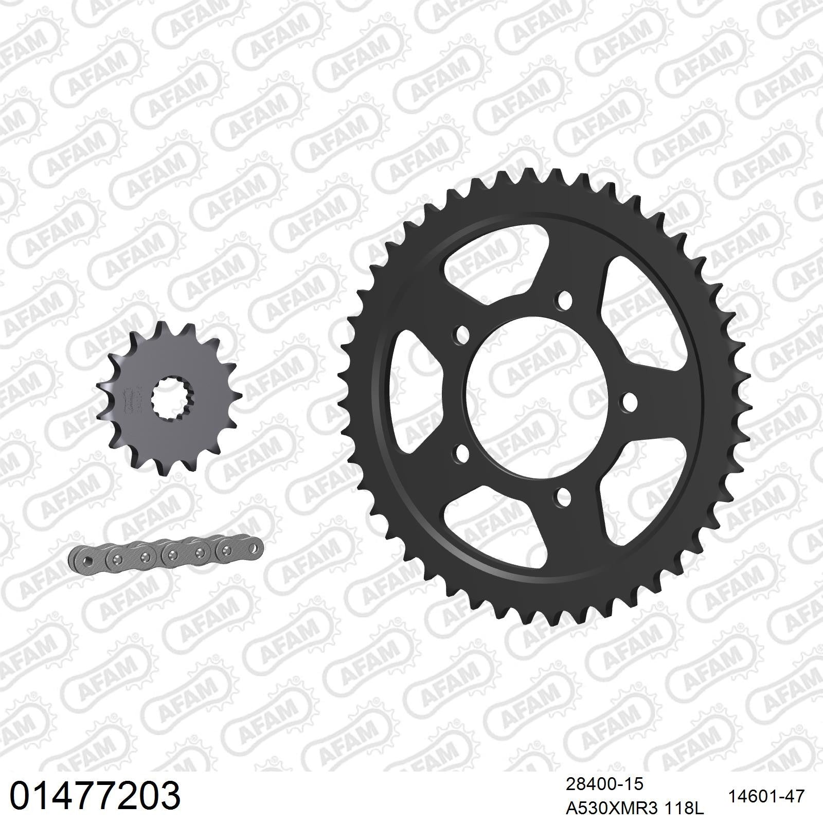 Kit chaîne AFAM Suzuki GSX 750 F (1989-1997)