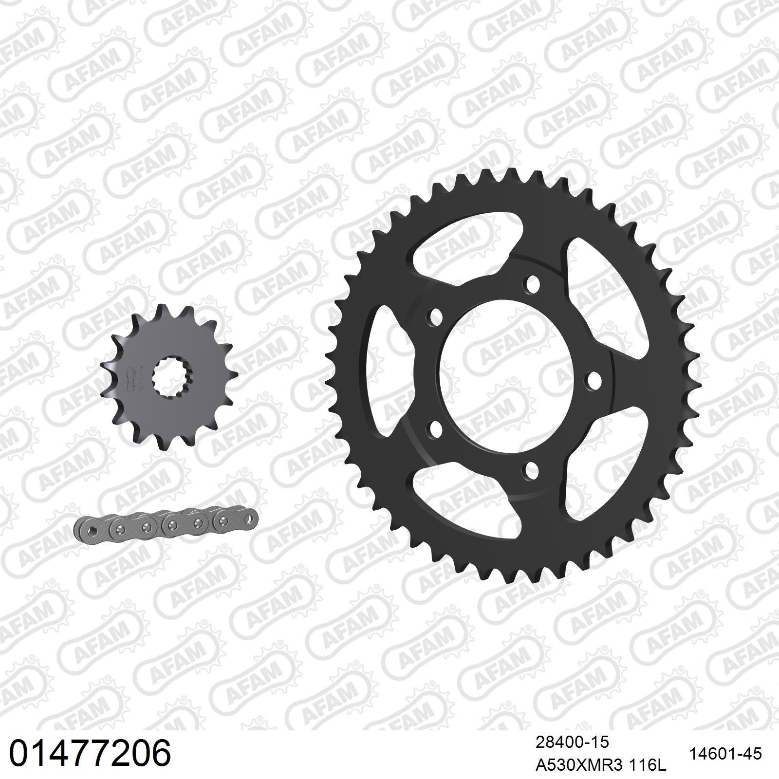 Kit chaîne AFAM Suzuki GSX 750 F (1998-2006)