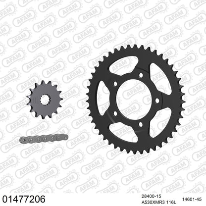Kit chaîne AFAM Suzuki GSX 750 F (1998-2006)