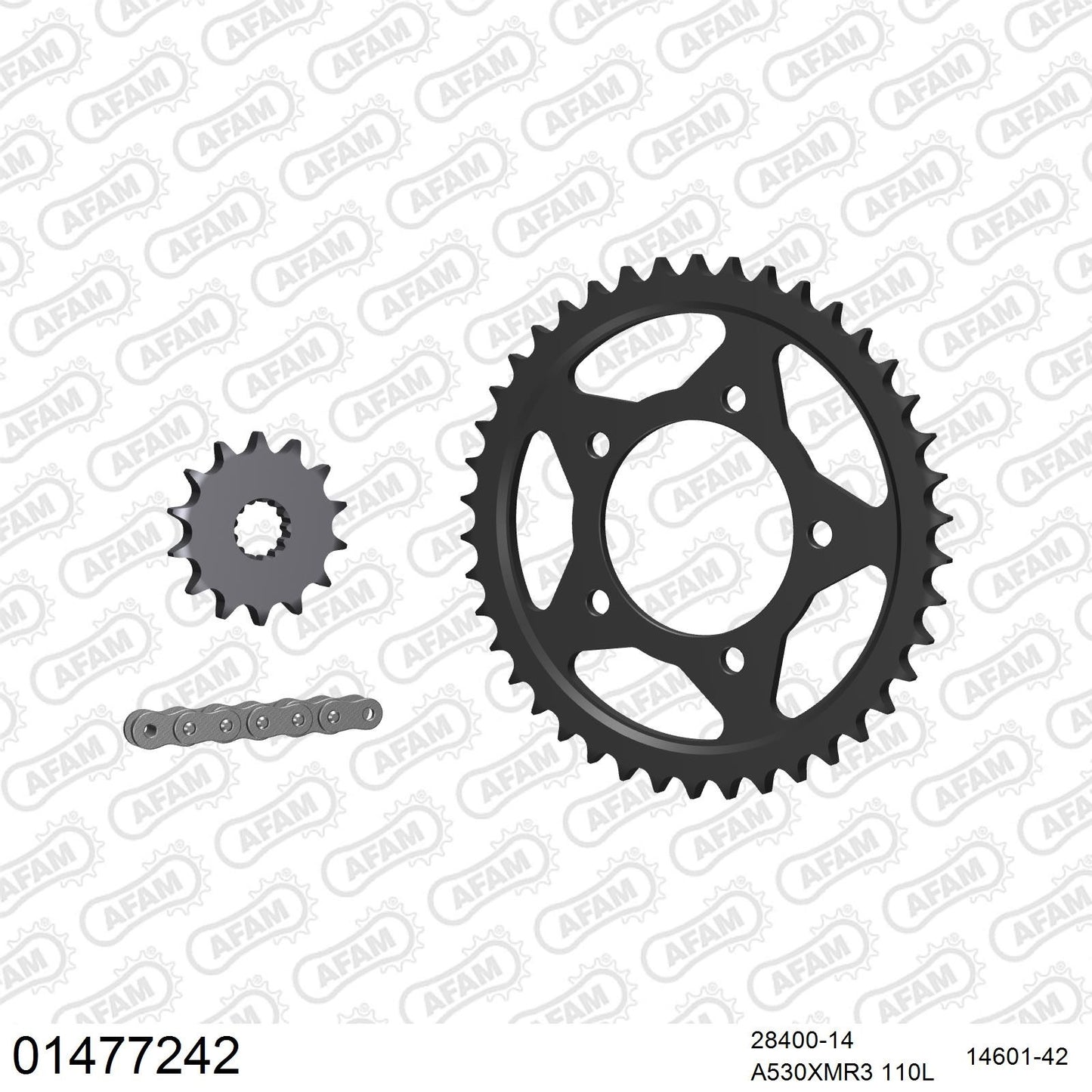 Kit chaîne AFAM Suzuki GSX-R 750 (1986-1987)