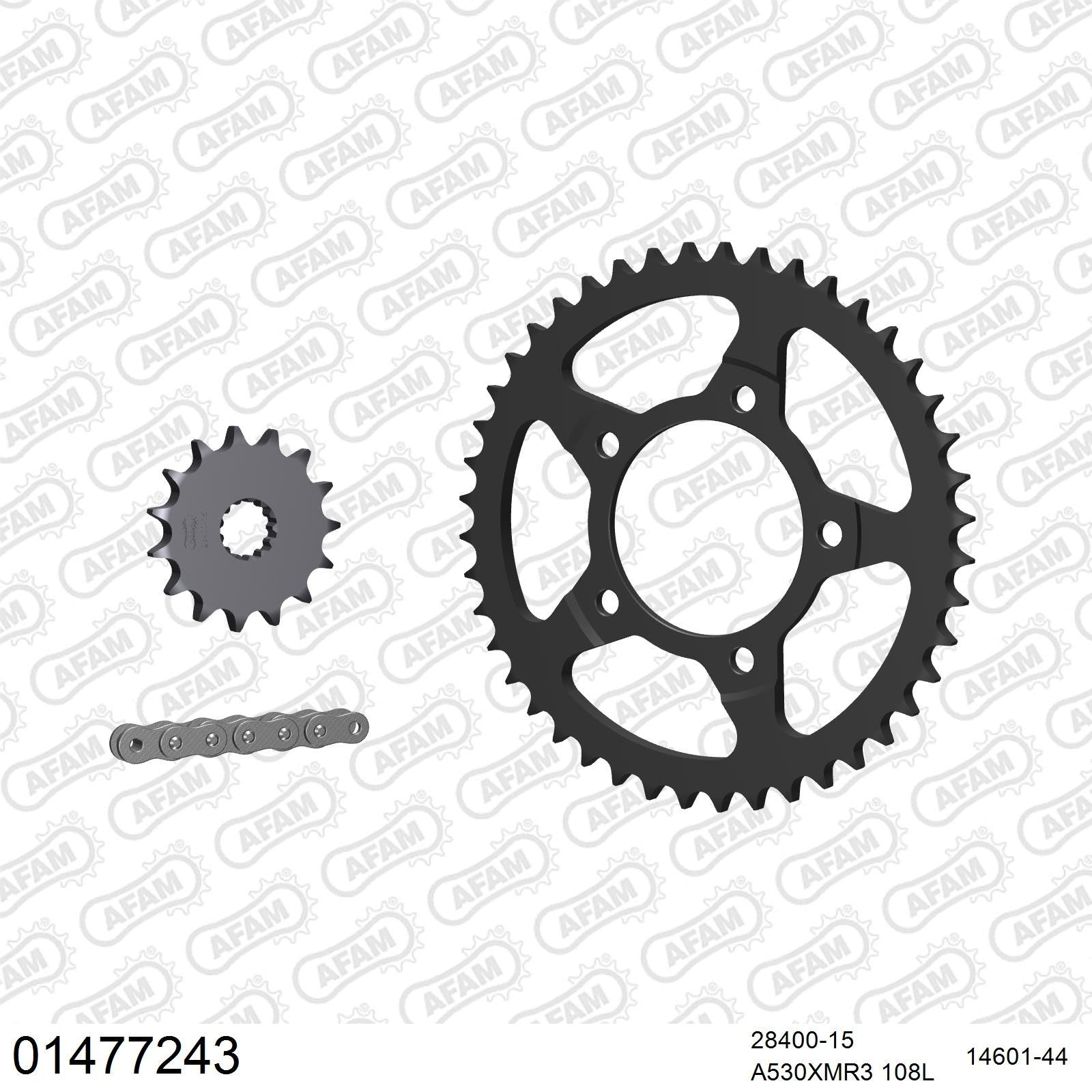 Kit chaîne AFAM Suzuki GSX-R 750 (1988-1989)