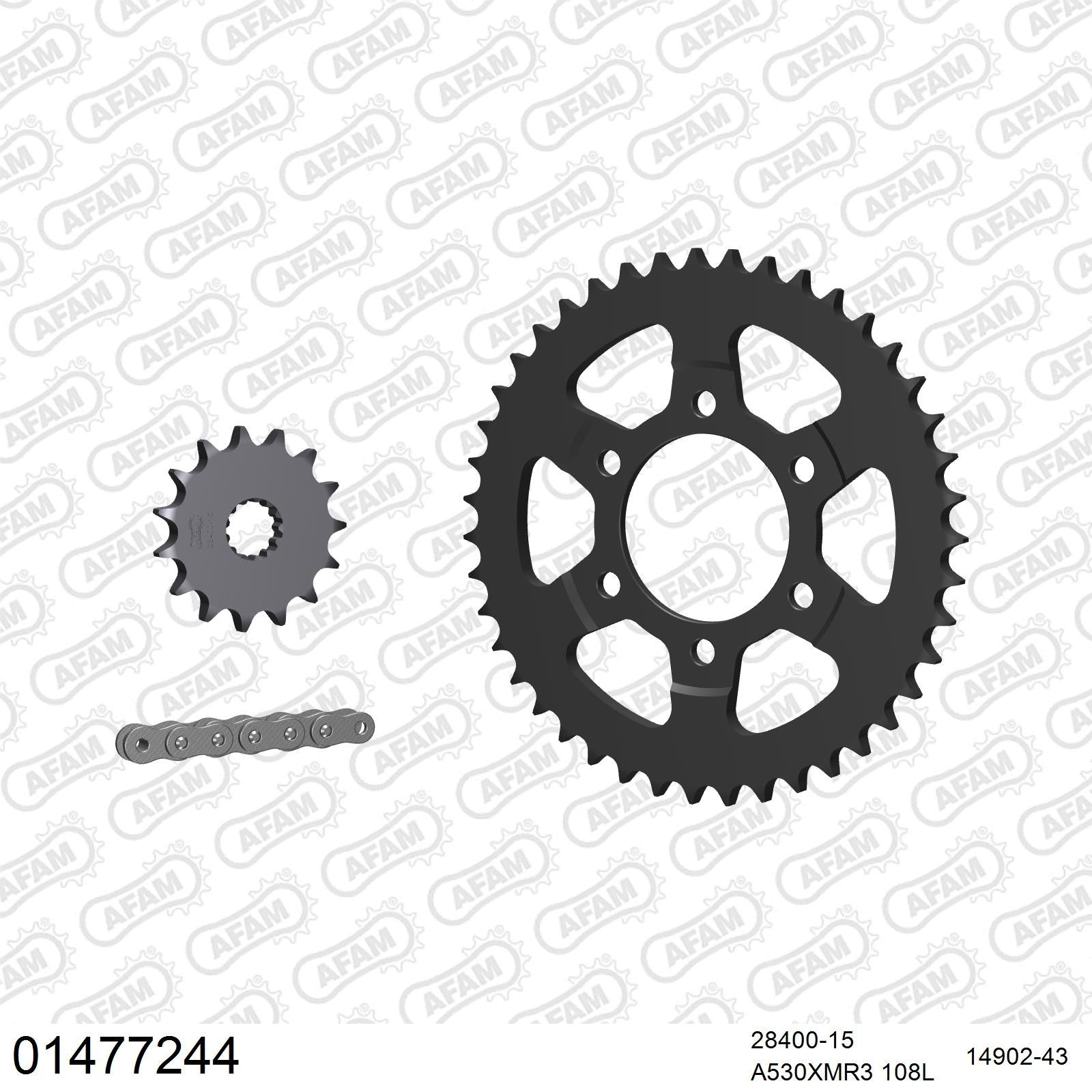 Kit chaîne AFAM Suzuki GSX-R 750 (1990-1991)