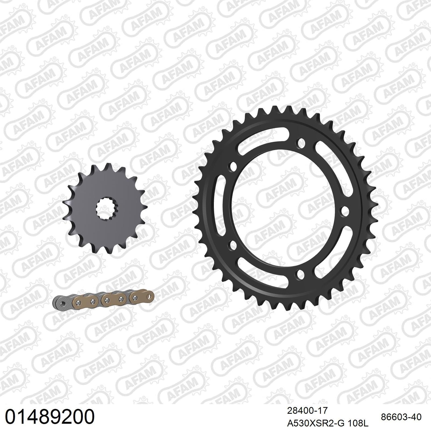 Kit chaîne AFAM Suzuki SV 1000 S (2003-2007)
