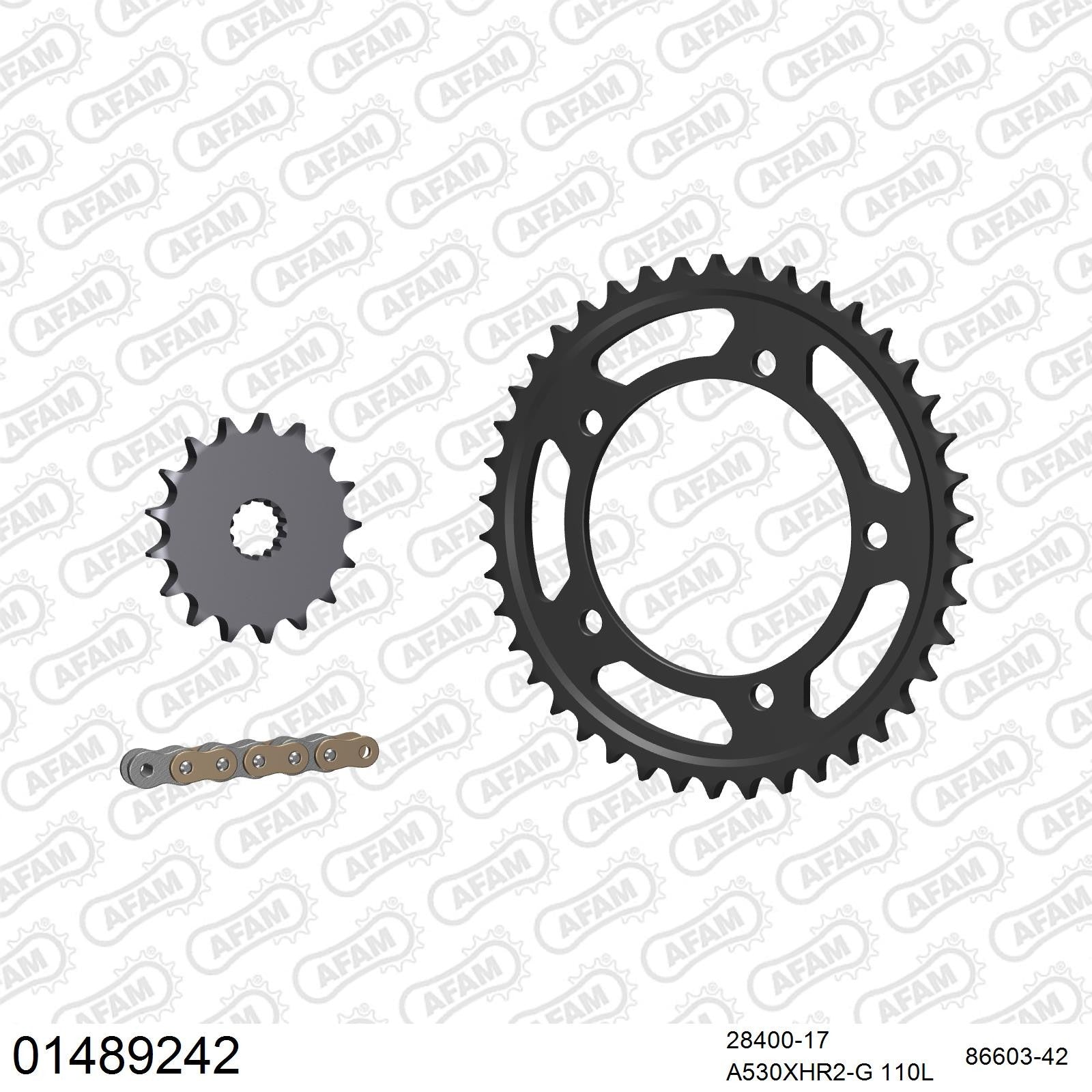 Kit chaîne AFAM Suzuki GSX-R 1000 (2001-2006)