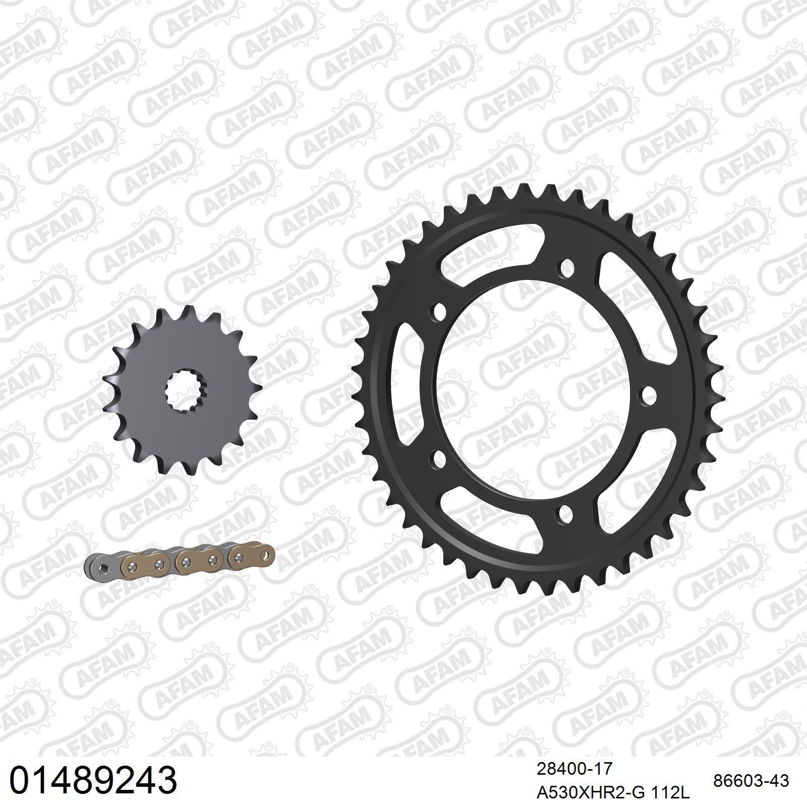 Kit chaîne AFAM Suzuki GSX-R 1000 (2007-2008)
