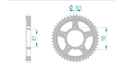 Couronne AFAM 14900 - 47 dents