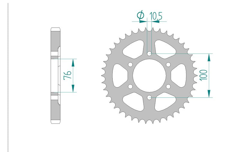 Couronne AFAM 14901 - 52 dents