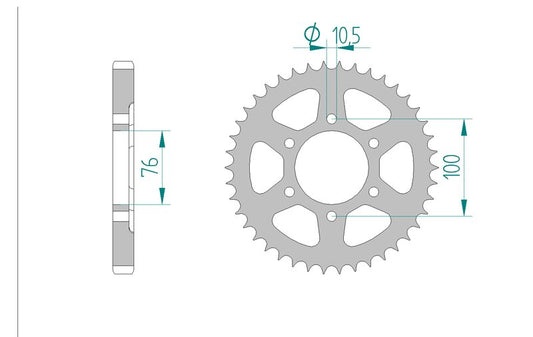 Couronne AFAM 14901 - 42 dents