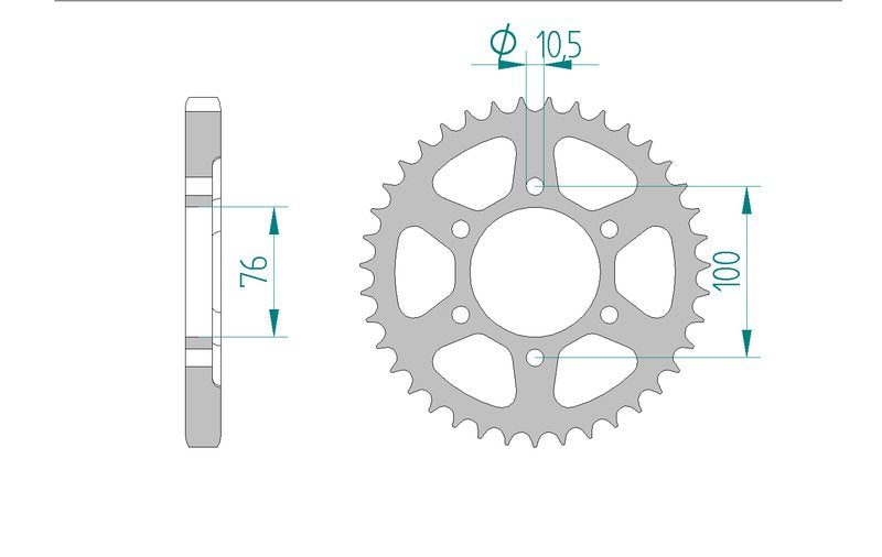Couronne AFAM 14902 - 43 dents