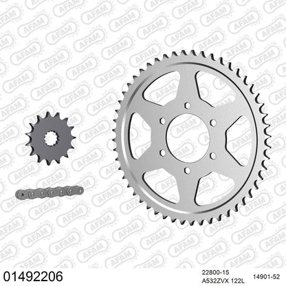 Kit chaîne AFAM Suzuki GSX 1100 F (1989-1994) (14922068)