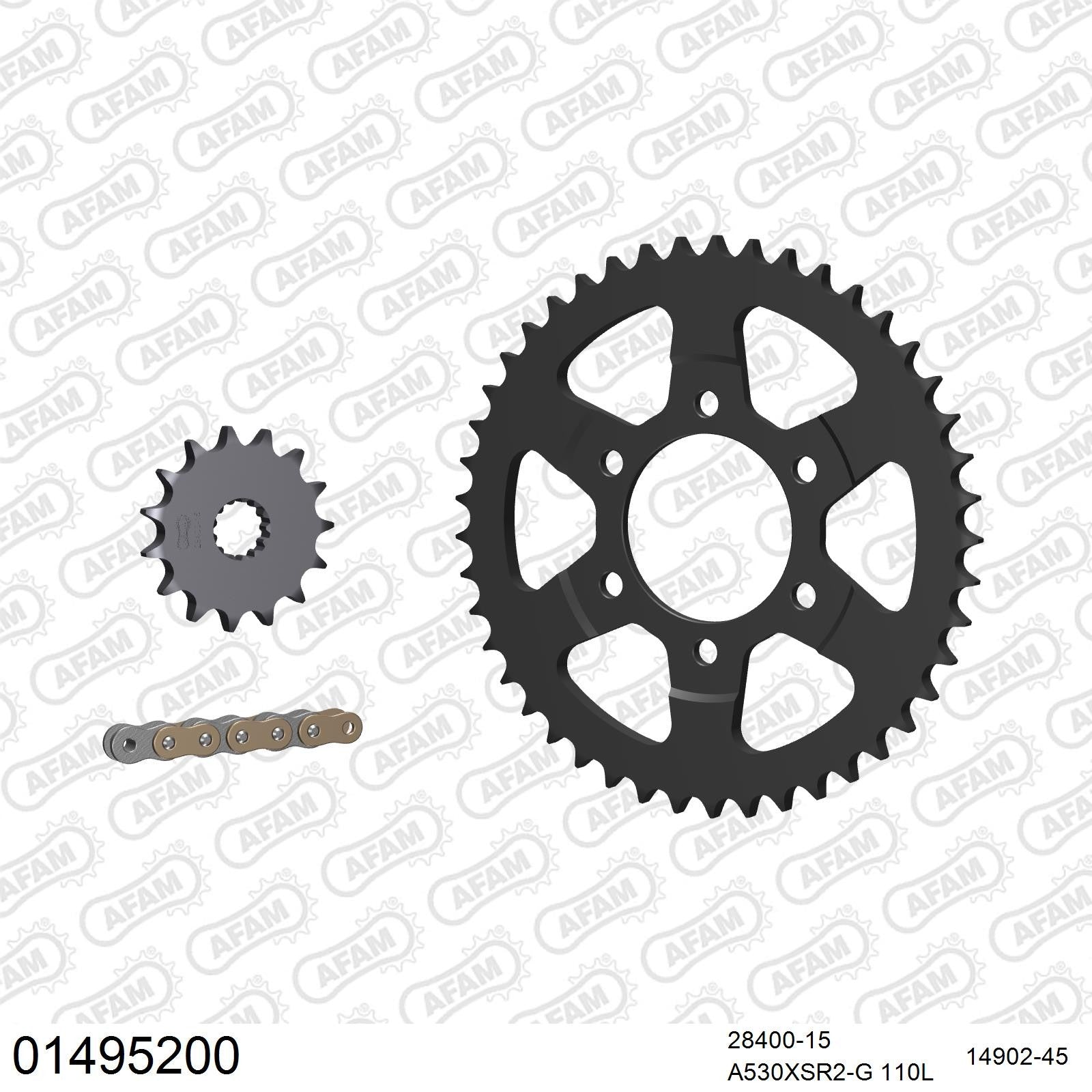 Kit chaîne AFAM Suzuki GSF 1200 Bandit S / N / SA (1996-2005)