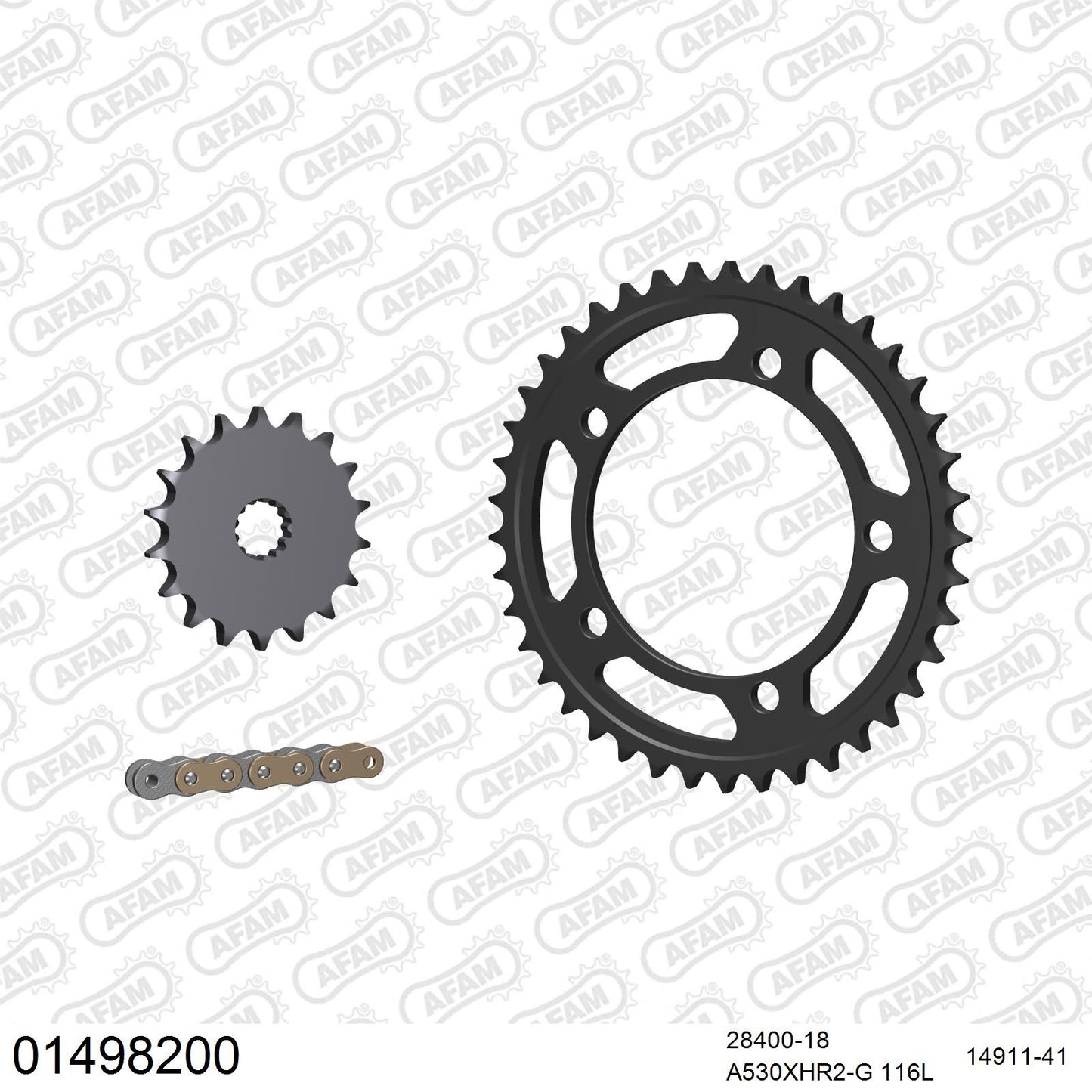 Kit chaîne AFAM Suzuki GSX 1400 (2001-2007)