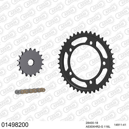 Kit chaîne AFAM Suzuki GSX 1400 (2001-2007)