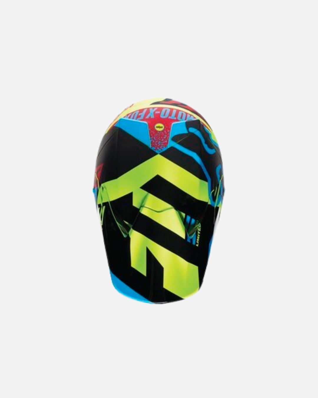 Fox Racing V3 Division Helm – Blau/Gelb
