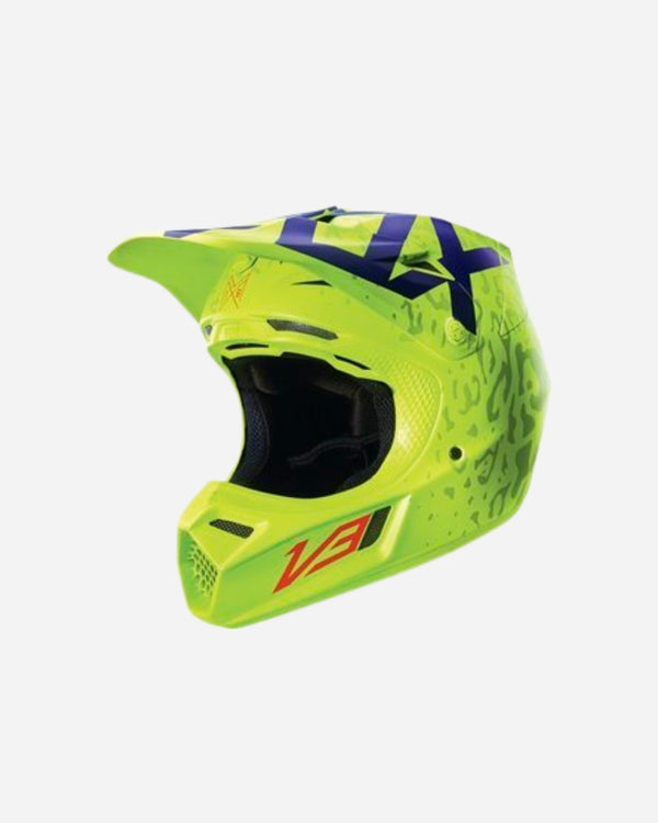Casque Fox Racing V3 Cauz - Jaune