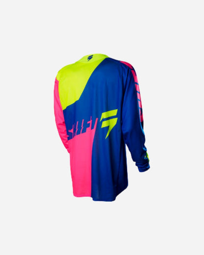 Maillot Shift Racing Faction A1 Édition Limitée - Bleu/Jaune