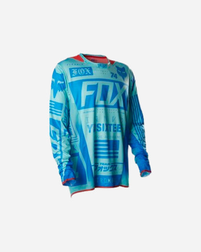 Maillot Fox Racing Flexair Union - Turquoise/Aqua