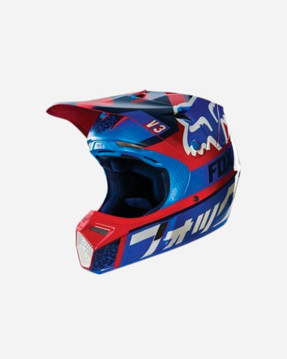 Casque enfant Fox Racing V3 Divizion - Rouge