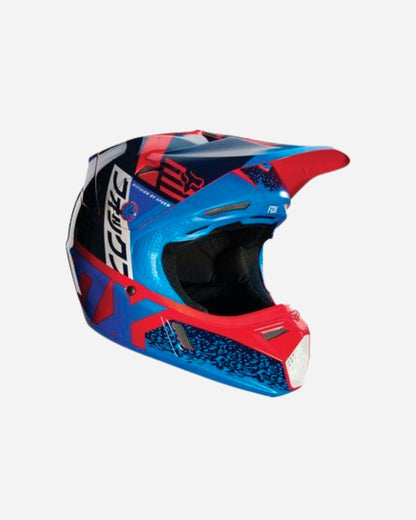Casque enfant Fox Racing V3 Divizion - Rouge