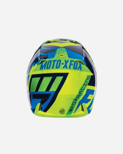 Casque Fox Racing V3 Divizion - Bleu/Vert