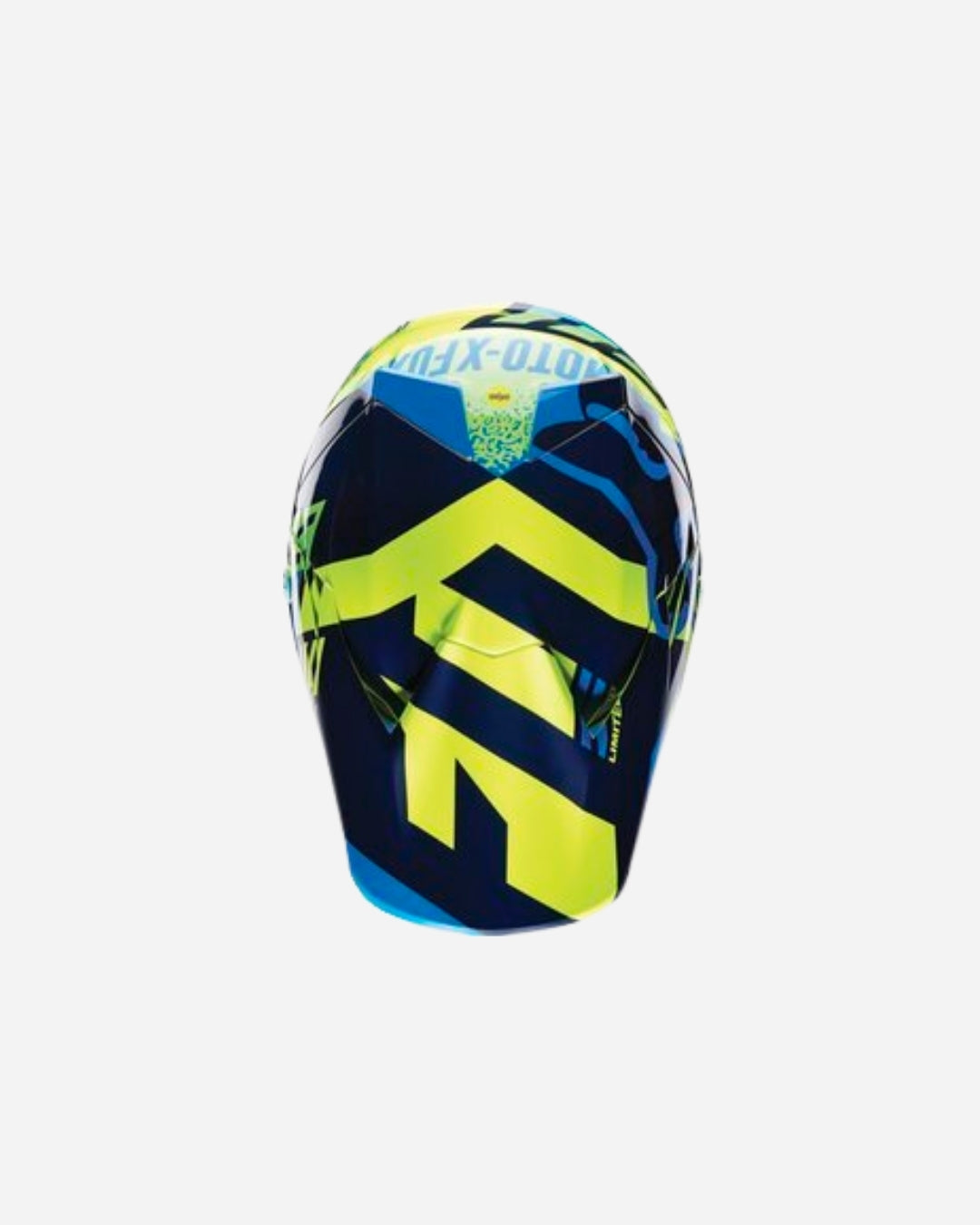 Casque Fox Racing V3 Divizion - Bleu/Vert