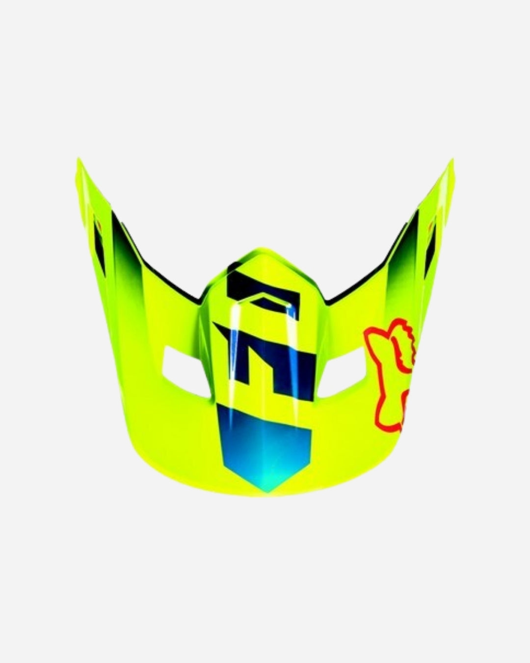 Visière Fox Racing V2 Race - Bleu/Jaune