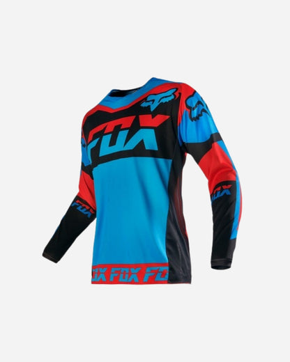 Maglia Fox Racing 180 Mako - Blu/Rosso