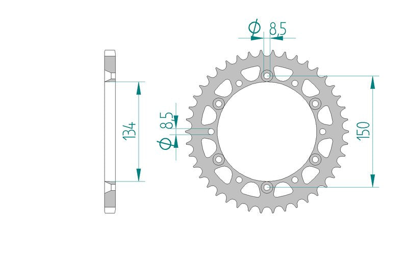 Couronne AFAM 16204 - 42 dents