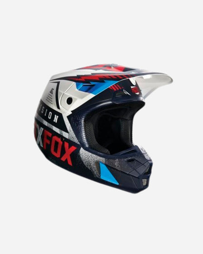 Fox Racing V2 Vicious Helm – Blau/Weiß